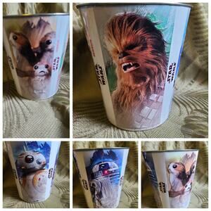 Star Wars The Last Jedi Movie Popcorn Tin Porge Wookie BB8 R2D2 movie night